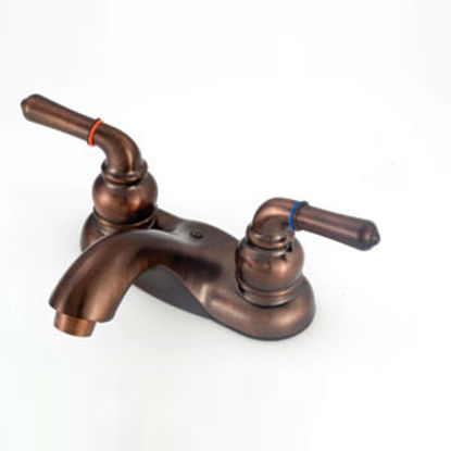 Picture of American Brass  Bronze w/Teapot Handles 4" Lavatory Faucet w/Arc Spout OB77ORB-ARC 10-2328                                   
