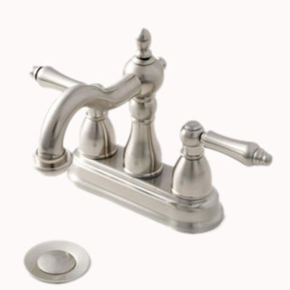 Picture of American Brass  Nickel w/Levers 4" Lavatory Faucet NN99N 10-2329                                                             