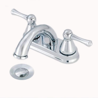 Picture of American Brass  Chrome w/Levers 4" Lavatory Faucet w/Hi-Arc Spout CH88 10-2331                                               