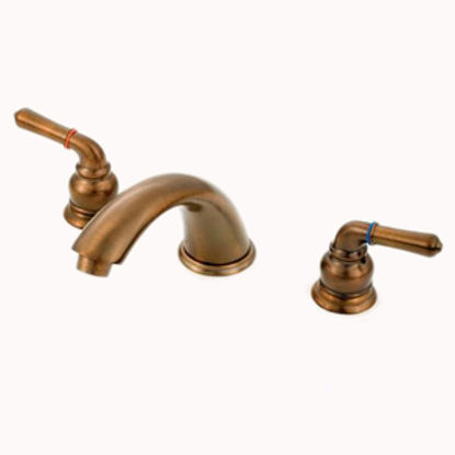 Picture of American Brass  Bronze w/Teapot Handles 4" Lavatory Faucet w/Low-Arc Spout ORB29ORBLAS 10-2335                               