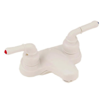 Picture of Empire Brass Ultra Line White w/Teapot Handles 4" Lavatory Faucet U-YWI77W 10-2360                                           