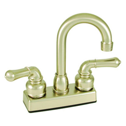 Picture of Empire Brass Ultra Line Nickel w/Teapot Handles 4" Faucet U-YNN16N 10-2375                                                   