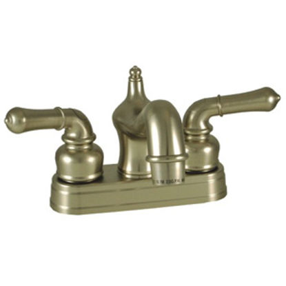 Picture of Empire Brass Ultra Line Nickel w/Teapot Handles 4" Lavatory Faucet w/Old World Spout U-YNN77N-OWS 10-2400                    