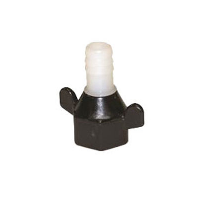 Picture of SHURflo  Nylon 1/2"-15 FNPT x 3/8" Barb Fresh Water Hose Straight End Fitting 244-2916 10-2506                               