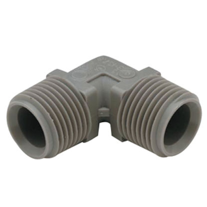 Picture of QEST Qicktite (R) Gray Acetal Fresh Water 90 Deg Elbow Fitting  10-3051                                                      