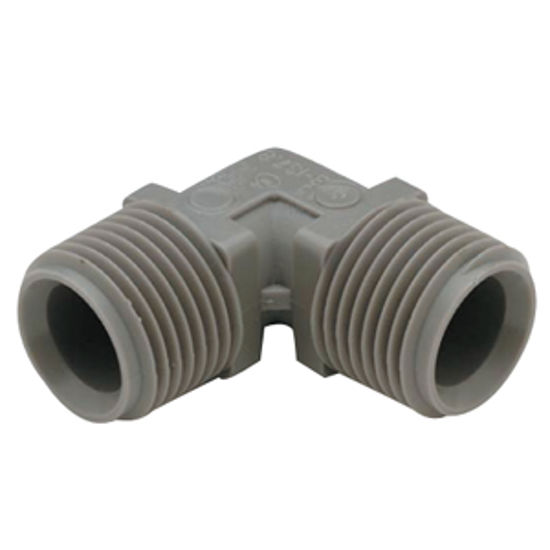 Picture of QEST Qicktite (R) 1/2" Barb x 3/8" Barb Plastic Fresh Water Adapter Fitting  10-3053                                         