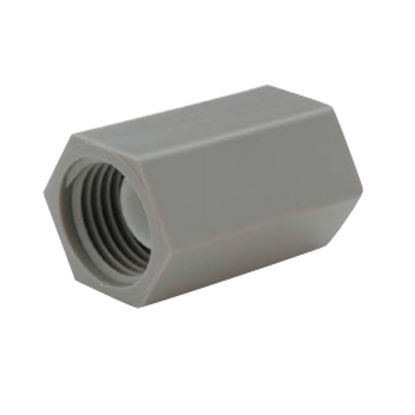 Picture of QEST Qicktite (R) 1/2" FPT Gray Acetal Fresh Water Straight Fitting  10-3120                                                 