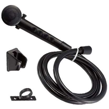Picture of Dura Faucet  Black Handheld Shower Head w/60" Hose DF-SA130-BK 10-3820                                                       