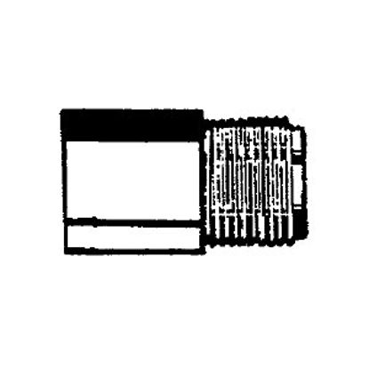 Picture of QEST Qicktite (R) 3/4" MPT x 1/2" FPT Gray Acetal Fresh Water Straight Fitting  10-4190                                      