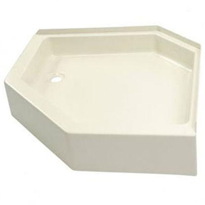 Picture of Better Bath  Parchment 32"x32" Neo-Angle LH Drain Shower Pan 209414 10-5717                                                  