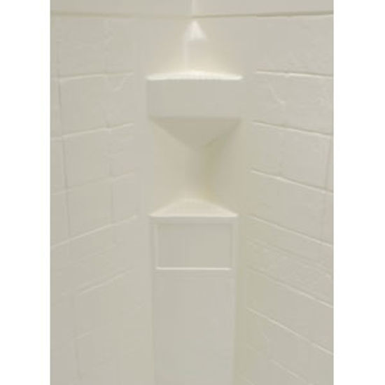 Picture of Better Bath  1-Piece Parchment 34"L x 34"W x 68"H Neo Angle Shower Surround 306201 10-5727                                   