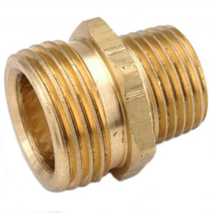 Picture of Anderson Metal LF 779GHT Series 3/4" Male Garden Hose Thread x 3/4" MPT x 1/2" FPT Brass Fresh Water Straigh 707478-121208 10