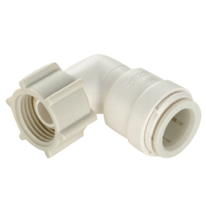 Picture of Sea Tech 35 Series 3/8" Female QC Copper Tube x 1/2" FNPS Swivel Nut Off-White Polysulfone Fres 013520-0808 10-8164          