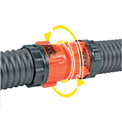 Picture of Camco RhinoFLEX (TM) Swivel Coupler Sewer Hose Connector 39821 11-0024                                                       