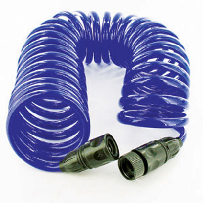Picture of Valterra EZ Coil-N-Store Blue 3/8"x25' Fresh Water Hose W01-0022 11-0046                                                     