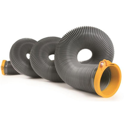 Picture of Camco  Gray 15' 18 Mil Vinyl Sewer Hose 39901 11-0130                                                                        