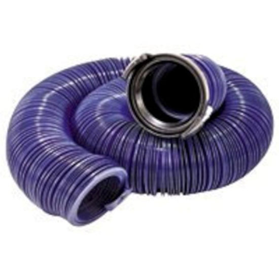 Picture of Valterra Quick Drain Blue 20' HD 15 Mil Vinyl Sewer Hose D04-0081 11-0137                                                    