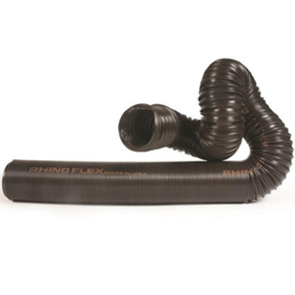 Picture of Camco RhinoFLEX (TM) Black 15' 23 Mil Polyolefin Reinforced Sewer Hose 39681 11-0205                                         