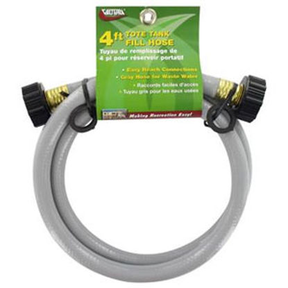 Picture of Valterra  1/2"ID x 4'L Gray Plastic Waste Water Hose W01-4048 11-0217                                                        