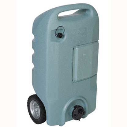 Picture of Tote-N-Stor  15 Gal 2-Wheel Portable Waste Holding Tank w/ Tow Bracket 25607 11-0225                                         