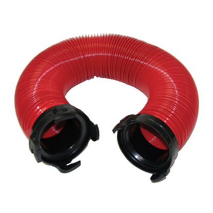 Picture of Valterra Tote Tank Red 5' HD 18 Mil Vinyl Sewer Hose D04-0111 11-0241                                                        
