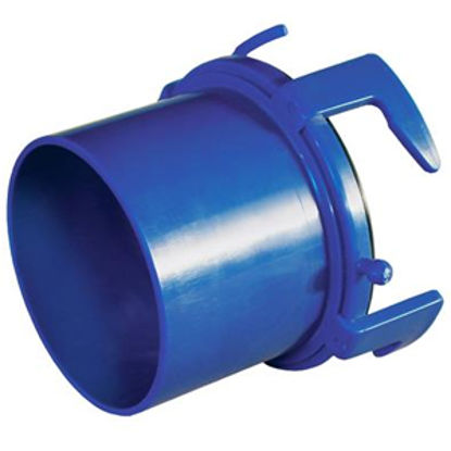 Picture of Prest-o-Fit Blue Line (R) Blue Four Hook Bayonet Sewer Hose Connector 1-0004 11-0276                                         