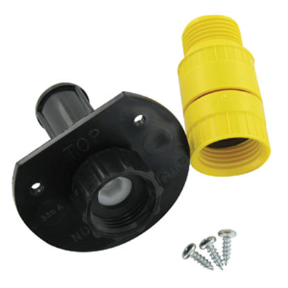 Picture of Valterra No Fuss Flush Permanent Mount Holding Tank Rinser w/ Check Valve A70 11-0327                                        