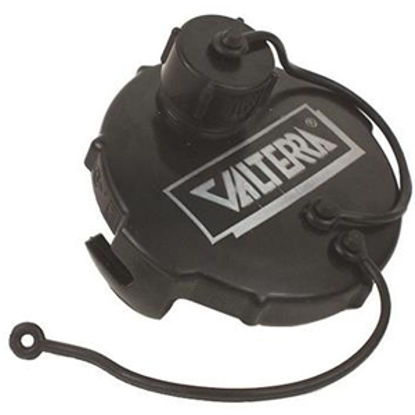 Picture of Valterra  Black Bayonet Style Sewer Cap w/Garden Hose Connector T1020-1 11-0416                                              