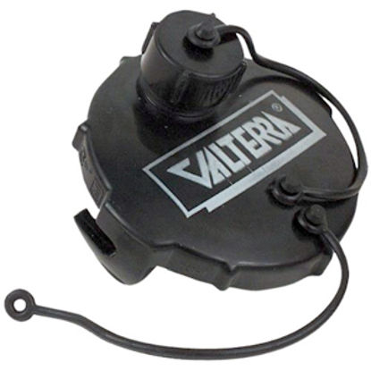 Picture of Valterra  Black Bayonet Style Sewer Cap w/Garden Hose Connector T1020-1VP 11-0421                                            