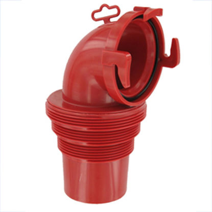 Picture of Valterra EZ Coupler Red 90Deg Bayonet Sewer Hose Connector F02-3112 11-0431                                                  