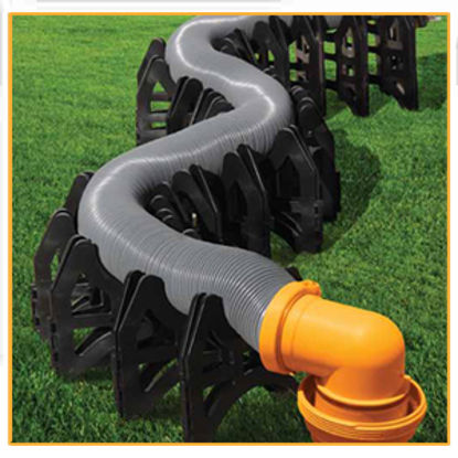 Picture of Level-Trek  10' Plastic Collapsible Sewer Hose Support LT-80100 11-0450                                                      