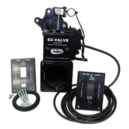 Picture of Valterra EZ Valve 3" Electric Actuated Straight Waste Valve w/7' Cable E1003VP 11-0574                                       