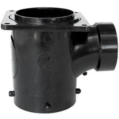 Picture of Valterra  2" Hub Plastic Waste Valve Fitting w/ 3" Rotating Flange T1012 11-0600                                             