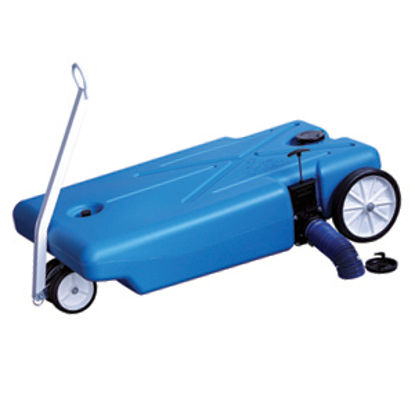 Picture of Barker Tote-Along 32 Gal 4-Wheel Portable Waste Holding Tank w/ Tow Handle 27844 11-0709                                     