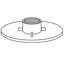 Picture of Custom Roto Molding  Polyethylene 1/2" FPT Raised Threaded Spin Holding Tank Fitting 53 11-0952                              