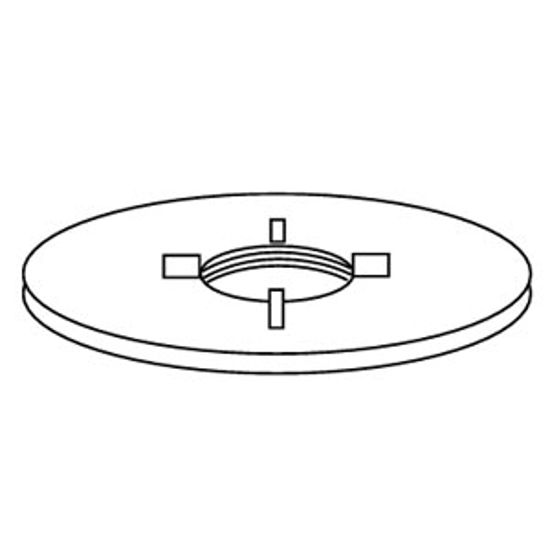 Picture of Custom Roto Molding  Polyethylene 1/2" FPT Flush Threaded Spin Holding Tank Fitting 83 11-0966                               