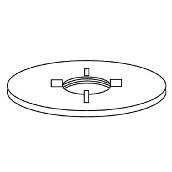 Picture of Custom Roto Molding  Polyethylene 1-1/2" FPT Flush Threaded Spin Holding Tank Fitting 57 11-0969                             