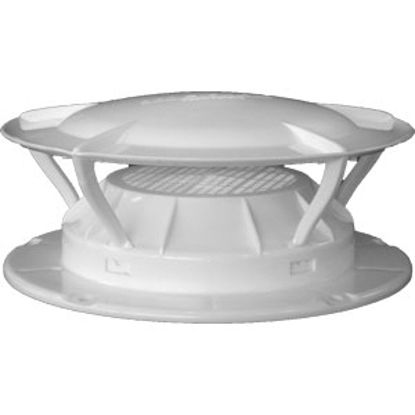 Picture of Lippert 360 Siphon (R) White Plumbing Vent w/Cap 389381 11-1808                                                              