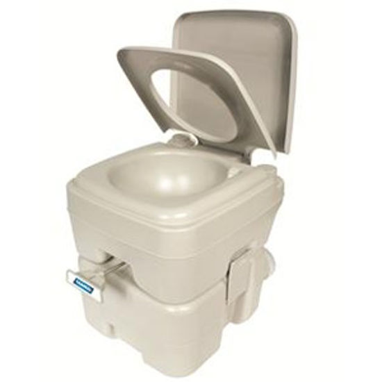 Picture of Camco  5.6 Gal Beige Portable Toilet 41541 12-0222                                                                           