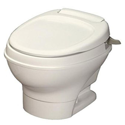 Picture of Thetford Aqua-Magic (R) V Aqua-Magic V Parchment Low Profile Permanent Toilet w/ Water Saver 31658 12-0365                   