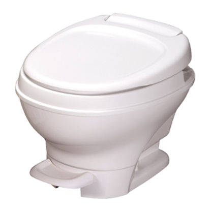 Picture of Thetford Aqua-Magic (R) V Aqua-Magic V White Low Profile Permanent Toilet 31650 12-0368                                      