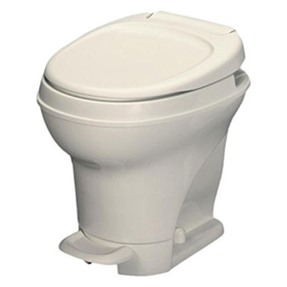 Picture of Thetford Aqua-Magic (R) V Aqua-Magic V Parchment High Profile Permanent Toilet w/ Water Saver 31680 12-0371                  