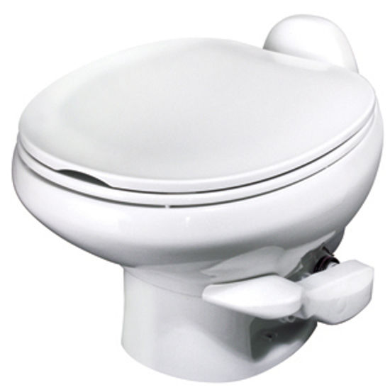 Picture of Thetford Aqua Magic (R) Style II Aqua Magic Style II White Low Profile Permanent Toilet w/ Water Saver 42061 12-0435         