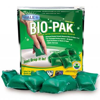 Picture of Walex Bio-Pak (R) 10-Bag 32 Gram Pouch Holding Tank Treatment w/Deodorant BIOPPBG 13-0320                                    