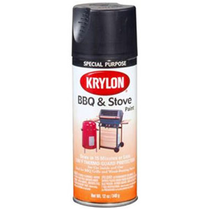 Picture of Krylon  12Oz Black Aerosol Spray Can Paint 1618 13-0566                                                                      