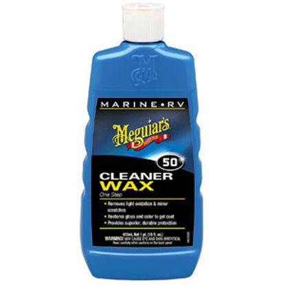 Picture of Meguiars One Step Cleaner Wax 16 oz Bottle Liquid Car/ RV Wax M5016 13-0727                                                  