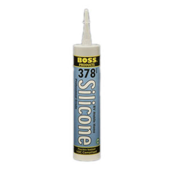Picture of Accumetric BOSS (R) 378 Clear Acetoxy Cure UV Resistant Caulk 02395CL10 13-0765                                              