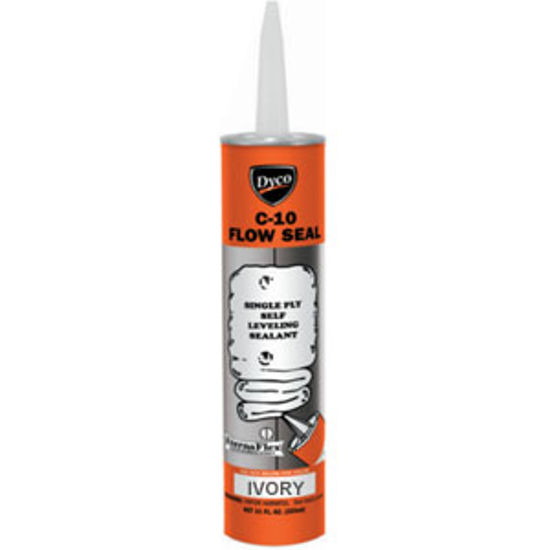 Picture of Dyco Paints Flow Seal (TM) Ivory 11 Oz Self Leveling Roof Sealant DYCC10I/T14 13-0785                                        