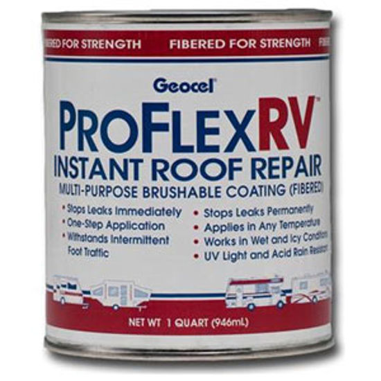 Picture of Geocel Pro Flex RV (TM) 1 Qt Can White Roof Coating For RV Roofs 24201 13-0797                                               