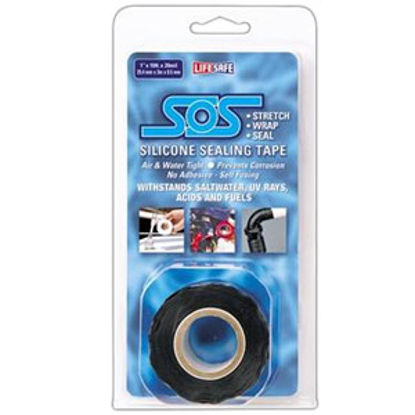Picture of Top Tape  Black 1" x 10' L SOS (Silicone On Sapphire) Tape RE6498 13-0830                                                    